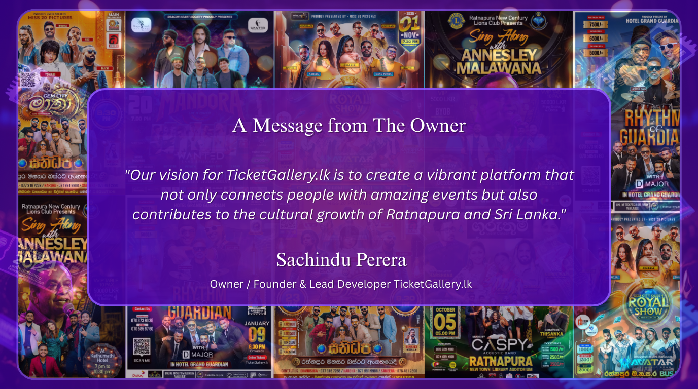 Night concert in Ratnapura, Sri Lanka